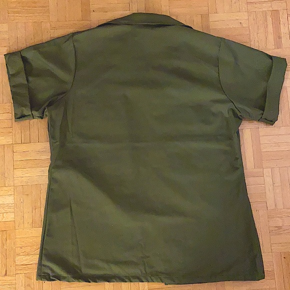 Army Style Button Down. Short Sleeve. - Picture 4 of 8